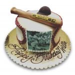 baseball themed birthday cake with willie mays