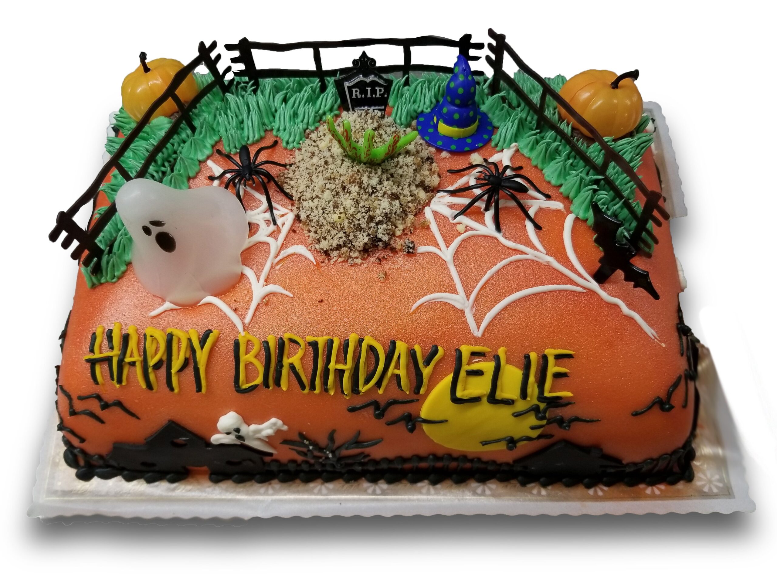 Halloween themed birthday princess cake