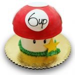 Mario mushroom birthday cake